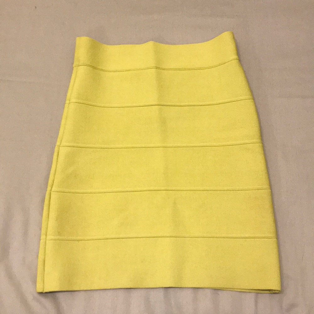 Lime color skirt
